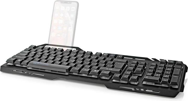Produktbild Nedis Wired Gaming Keyboard Gaming-Tastatur RGB-Beleuchtung USB 2.0 US International Metalldesign US (Eng. Int., Kabelgebunden)