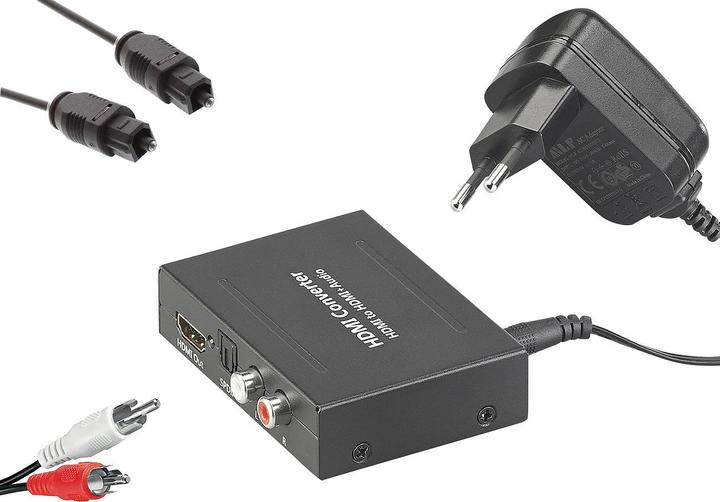 Image du produit Auvisio Convertisseur audio HDMI avec RCA et Toslink (Convertisseur de caméra)