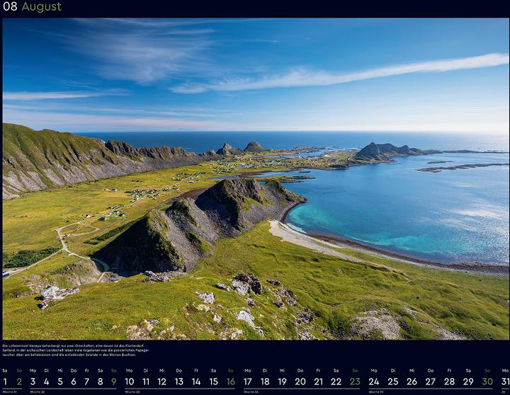 Produktbild Hurtigruten - Wandkalender 2026 (60 x 45 cm, Harter Einband, Deutsch)
