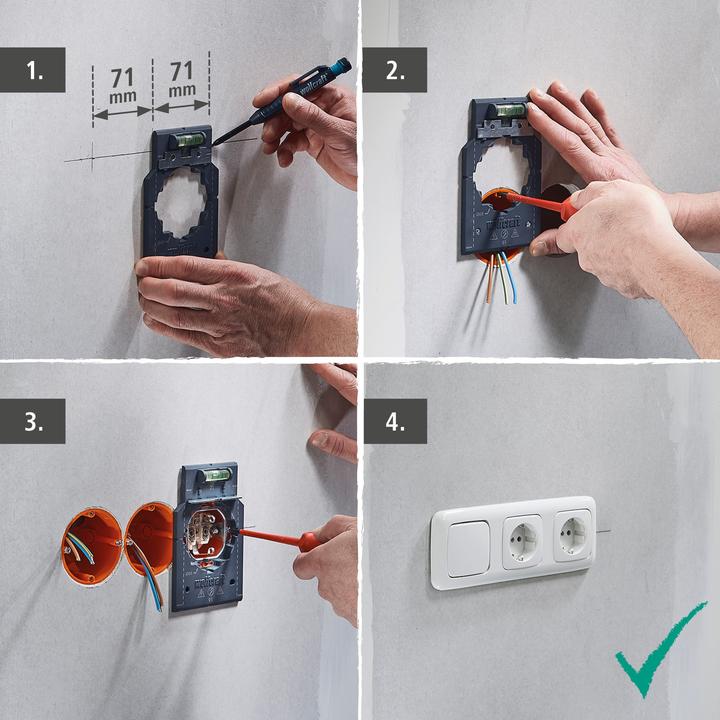 Produktbild wolfcraft 1 Markier- und Ausrichtschablone für HWD (9 cm)