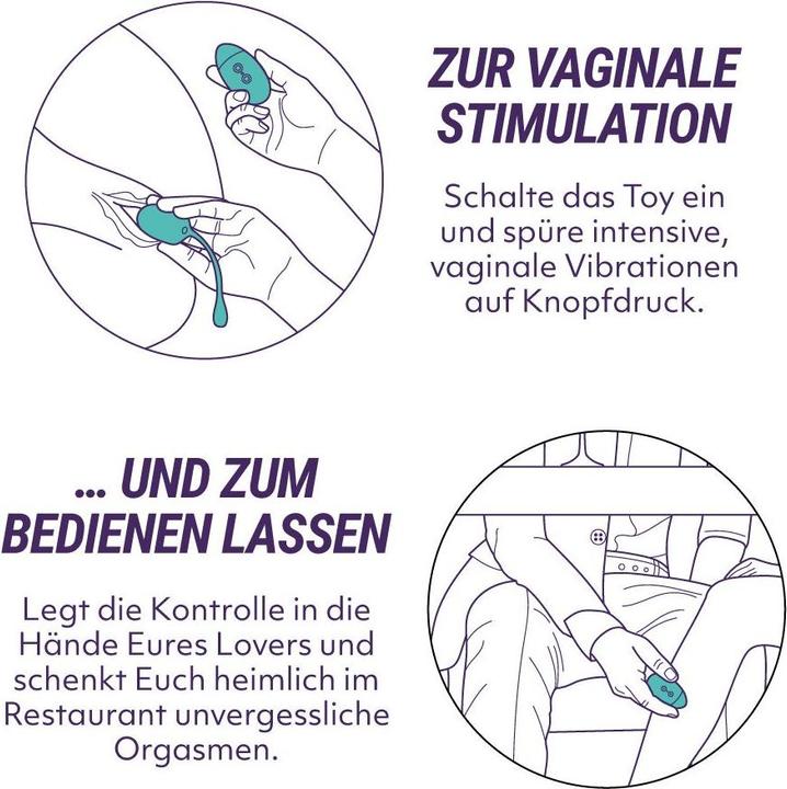 Produktbild Amorelie »Oh to Go 2.0« VibroEi mit Fernbedienung