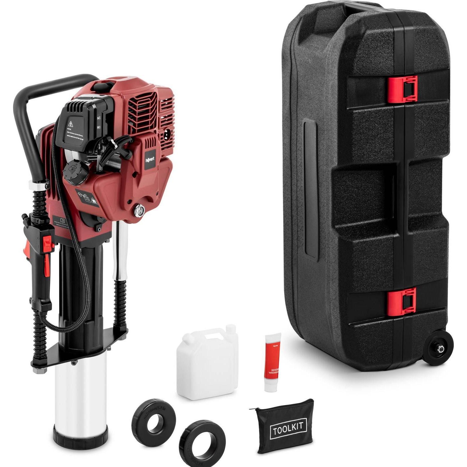Hillvert, Fahrzeug Werkzeug, Motor Pfahlramme Handpfahlramme Pfostenramme Zaunpfahlramme Handramme 1500 W