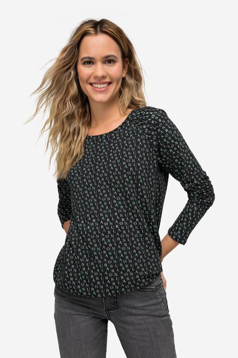 Produktbild Laurasøn T-Shirt, allover Print, Rundhals, Langarm, OEKO-TEX (L)