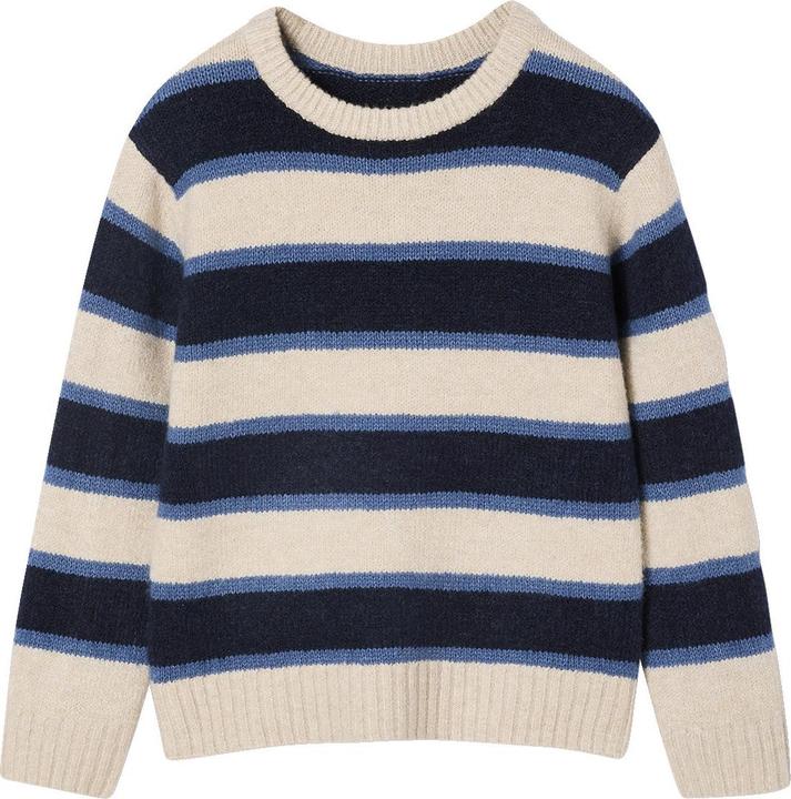 Image du produit Vertbaudet Flauschiger Pullover mit Streifen für Jungen (92)