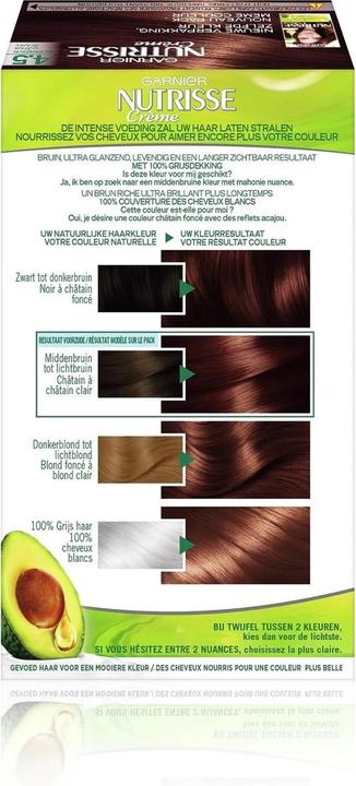 Image du produit Garnier Nutrisse Creme 4.5/45 Chestnut Hair Color (4.5/45 Chestnut Hair Color)