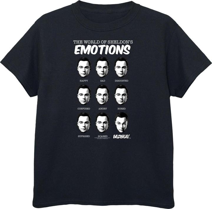 Produktbild Dam Jungen Sheldon Emotionen TShirt aus Baumwolle (140, 146)