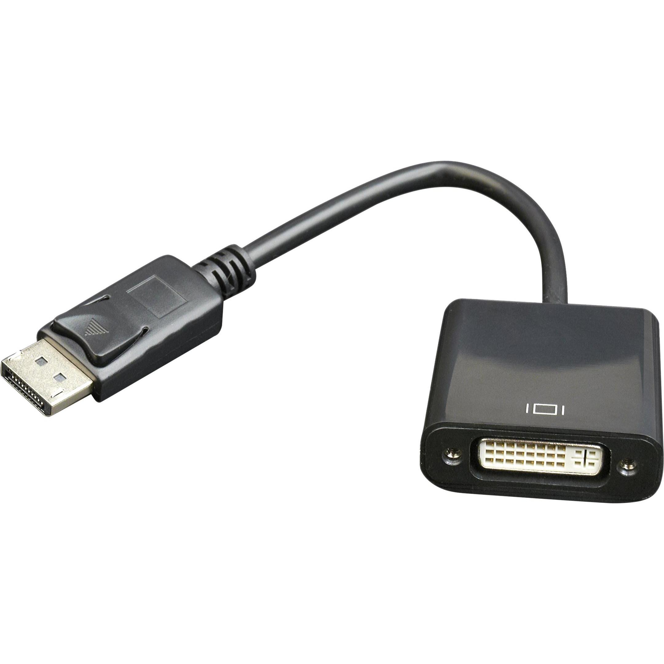 Gembird Adattatore DisplayPort (DVI, 10 cm), Adattatore dati + video, Nero