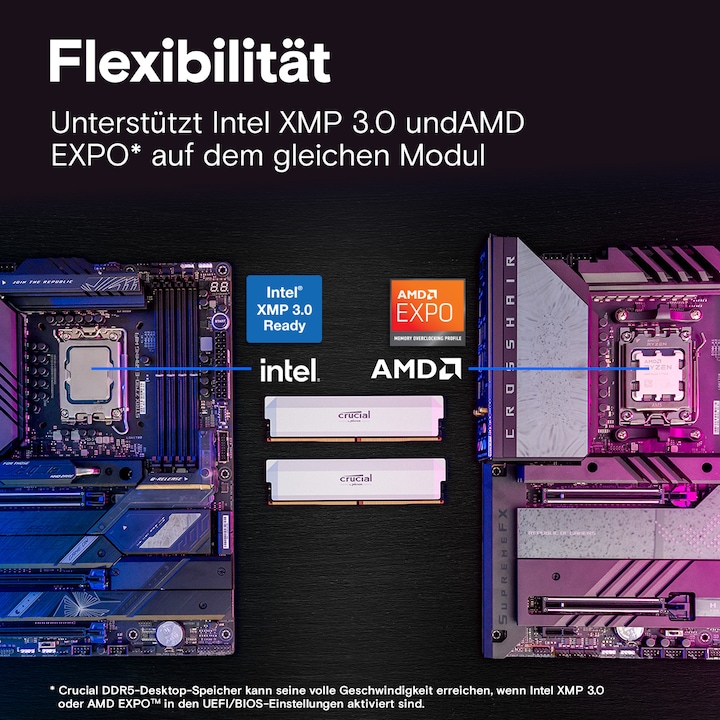 Produktbild Crucial Pro (2 x 32GB, 6400 MHz, DDR5-RAM, U-DIMM)