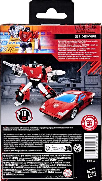 Image du produit Transformers Tra Gen Bullseye Dlx Dev Sideswipe
