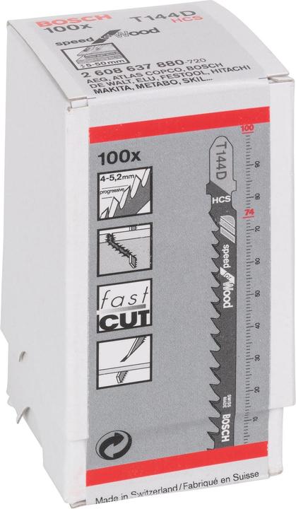 Productafbeelding Bosch Professional Zubehör T 144 D, pak van 100
