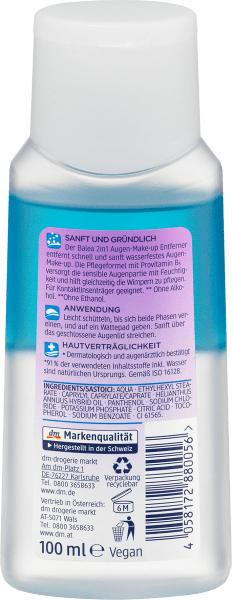 Image du produit dm Balea Démaquillant pour les yeux 2en1 huileux (Démaquillant, 100 ml)
