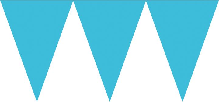 Amscan Papieren slinger - turkoois blauw (1 Pcs.)