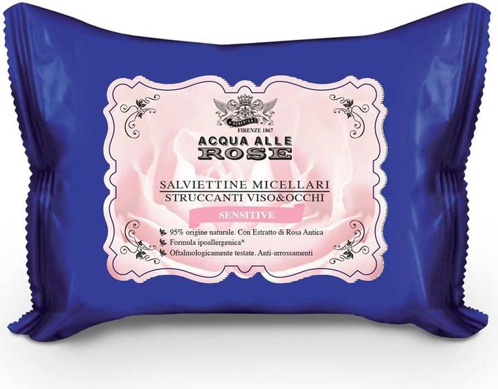 Acqua alle rose Lingettes visage peau sensible (Lingettes nettoyantes pour le visage)