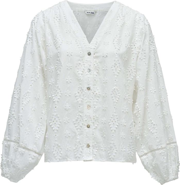 Immagine prodotto Salsa Jeans Langarmbluse Textured Shirt Lace Detail (XS)