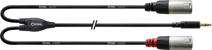 Produktbild Cordial CFY 3 WMM - Y-Kabel (3 m, 3.5mm Klinke (AUX), XLR)