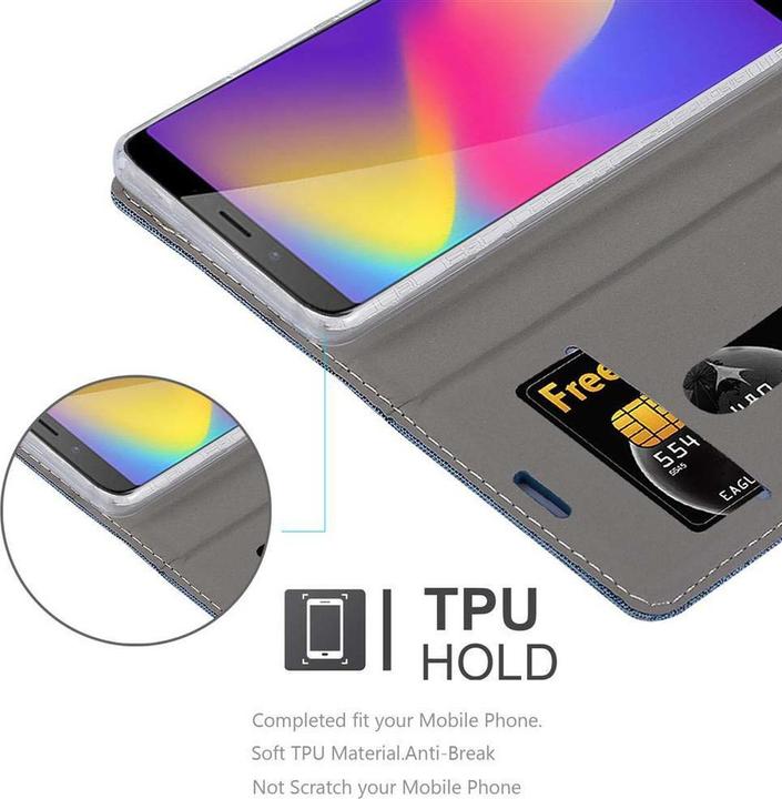 Produktbild Cadorabo Book Jeans Optik Cover (ZTE Nubia N3)