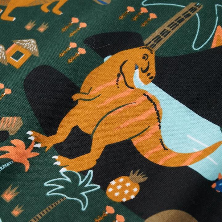Produktbild VidaXL Kinderpyjama mit Langen Ärmeln Dunkelgrün 104,Material (104)