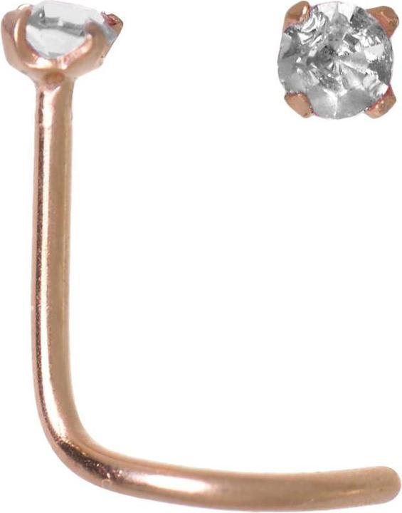 Immagine prodotto Bijouteria Piercing per naso (Rivestimento in PVD (colore oro), Acciaio chirurgico 316L, Vetro (di orologio))