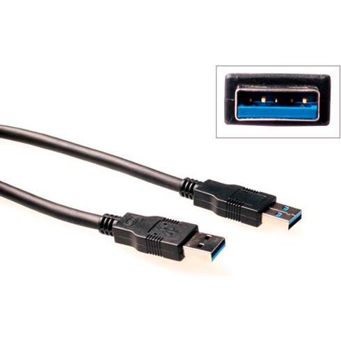 ACT Advanced Cable Technology SB3002 2.00m USB A USB A Schwarz USB Kabel (2 m, USB 3.0), USB Kabel