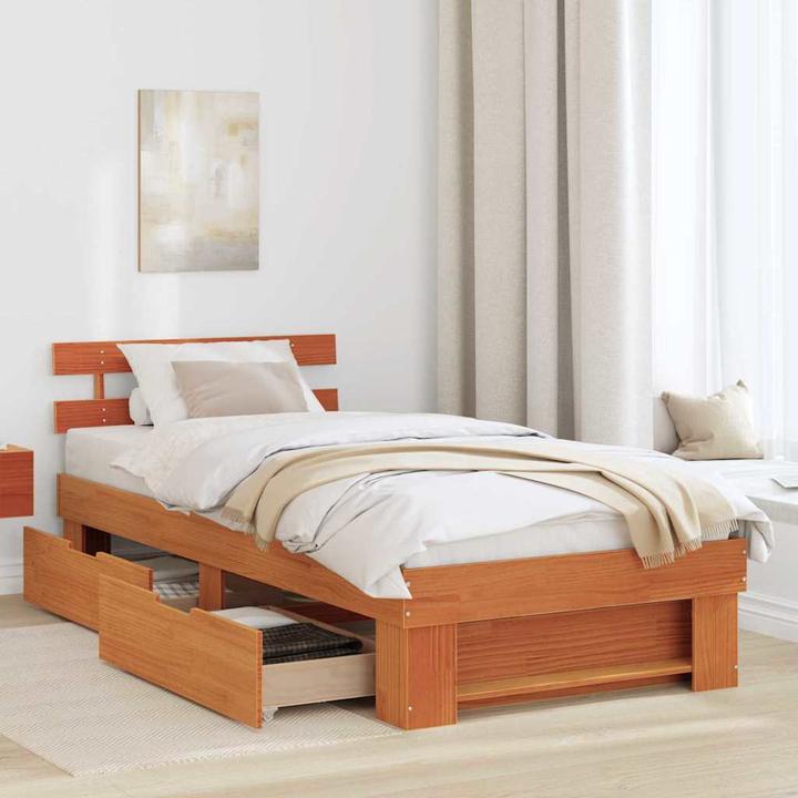 Image du produit vidaXL Holzbett (90 x 190 cm)