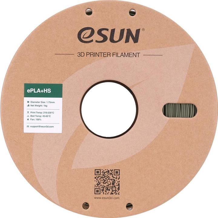 Produktbild eSUN EPLA+HS 1,75mm OLIVE GREEN 1kg (PLA+, 1.75 mm, 1000 g, Grün)