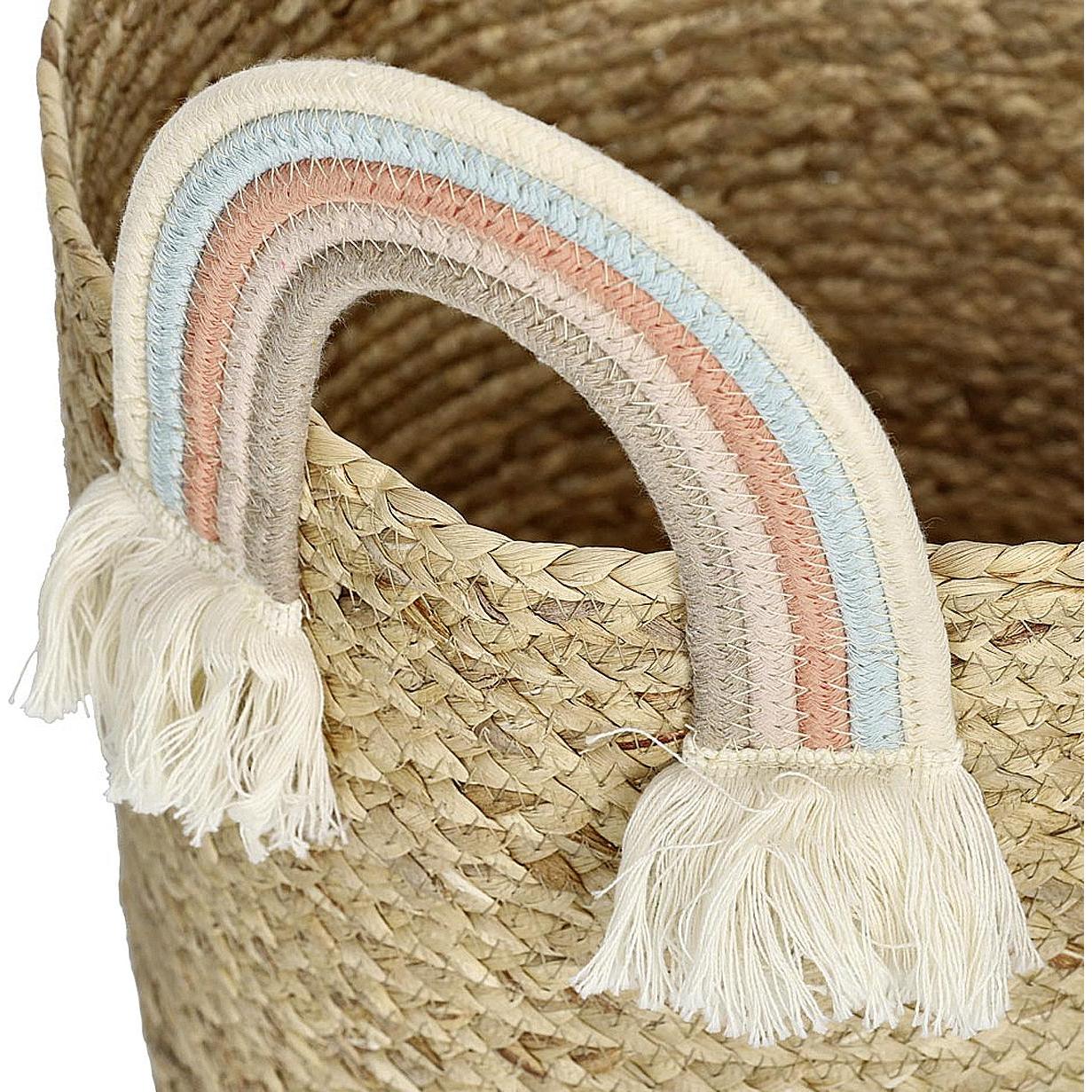 Thumbnail - Zeller Present, Aufbewahrungskorb, Rainbow (1 x, 35 x 34 cm)