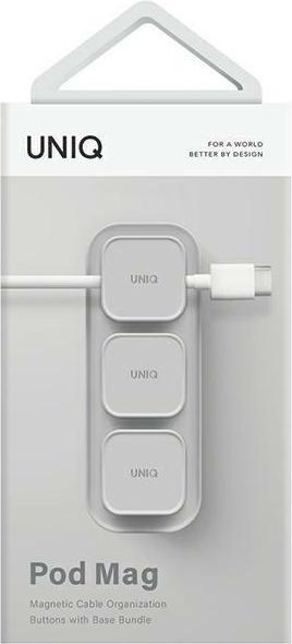 Produktbild Uniq Pod Mag magnetyczny organizer do kabli + baza szary/chalk grey