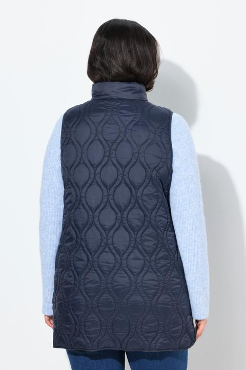 Produktbild Ulla Popken HYPRAR Steppweste, A-Linie, 2-Wege-Zipper, recycelt (46, 48)