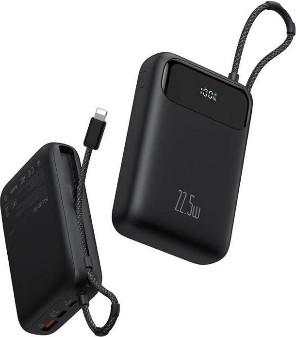 Actual product image Mcdodo Power Bank MC-3710 Digital Dis 20000mAh, 22.5W (czarny) (20000 mAh, 22.50 W, 77 Wh)
