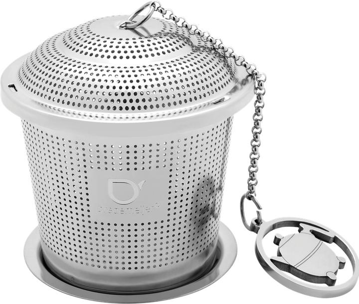 Actual product image Bredemeijer Tea infuser on chain with tray Stainless steel 191006