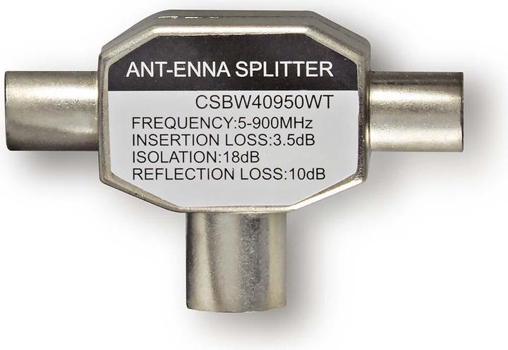 Produktbild Nedis Koaxial-Adapter 2X IEC (C oaxial) Stecker - IEC (Coax (Stecker und Verbinder)