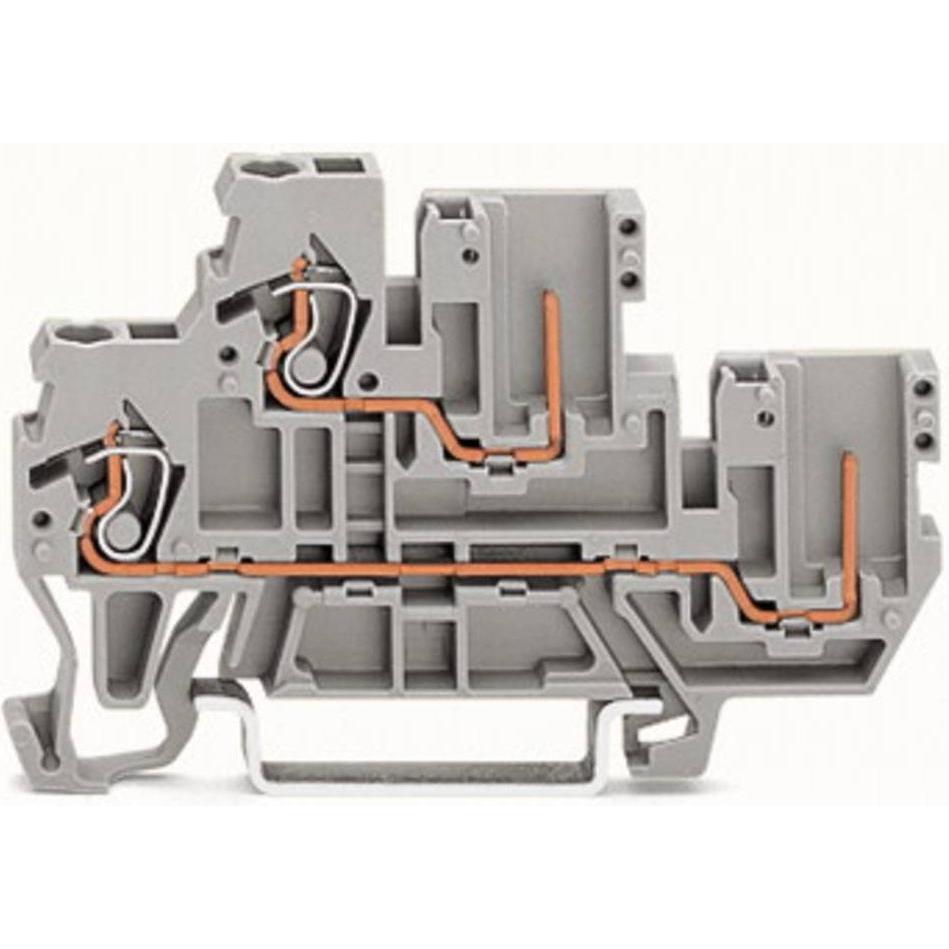 Wago 1Leiter/1PinDoppelstockkl. (870-102)