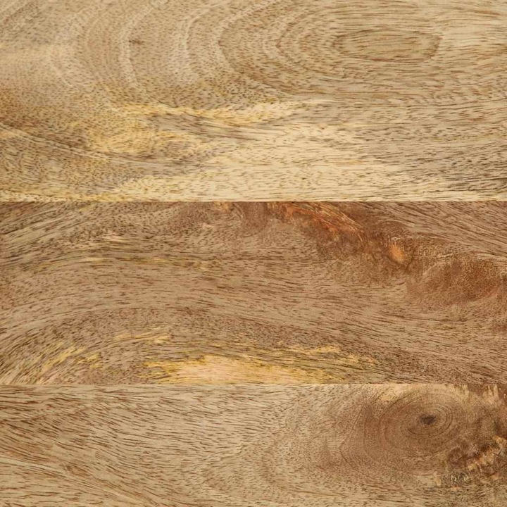 Produktbild VidaXL Couchtisch Beistelltisch Wohnzimmertisch Tisch Schwarz Raues Mangoholz (80 x 50 x 40 cm)