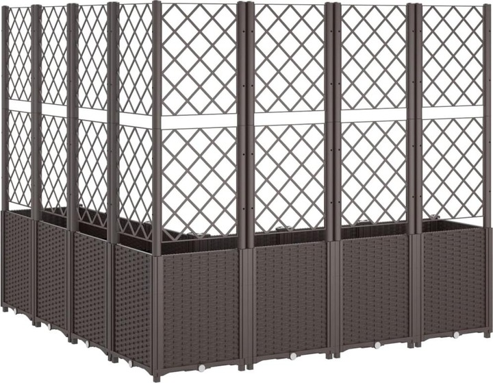 Actual product image VidaXL Planter with trellis PP