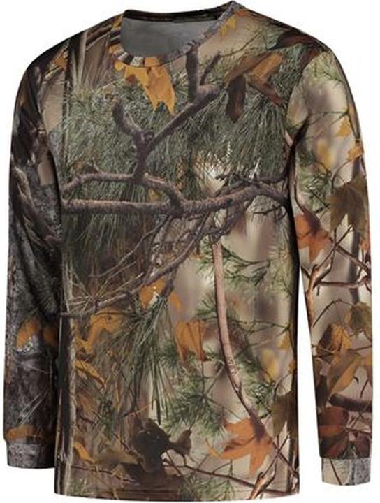 Actual product image Stealth Gear T-shirt long sleeve camo forest print size S (S)