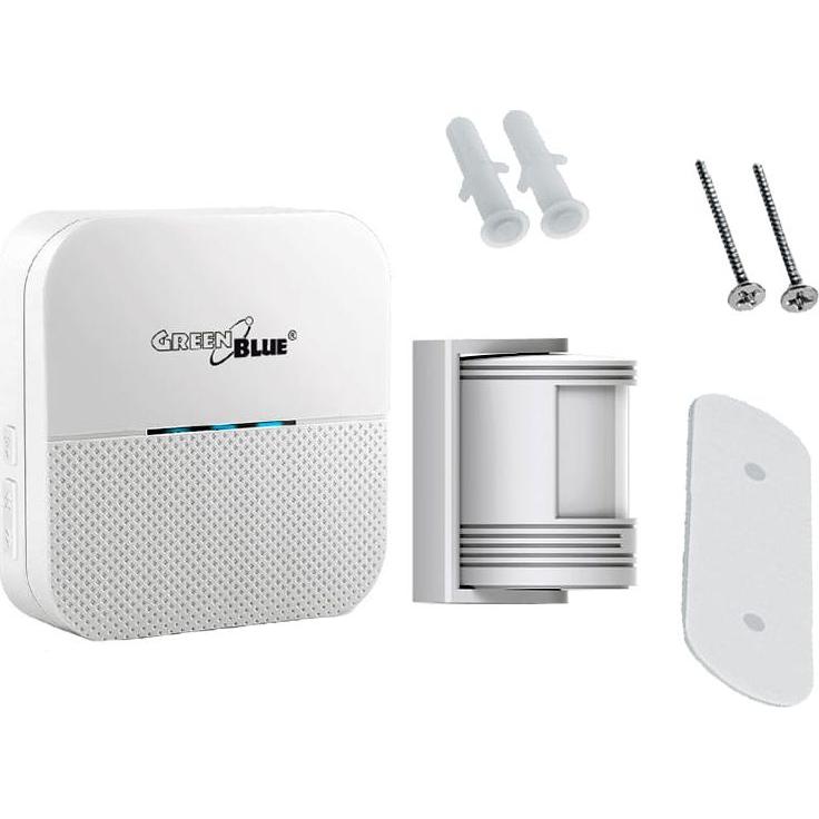 Thumbnail - Greenblue, Klingel + Türsprechanlage, MACLEAN GB212 GrennBlue GB212 Wireless input siren, motion sensor 52 baltas melodi...