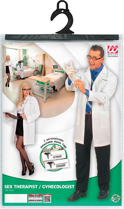 Actual product image Widmann Doctor Costume Unisex: Doctor Coat (XS)