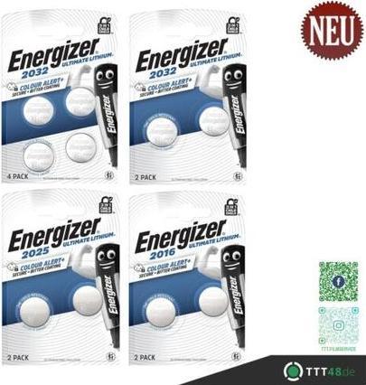 Actual product image Energizer CR2032 Ultimate Lithium (2 pcs., CR2032, 235 mAh)