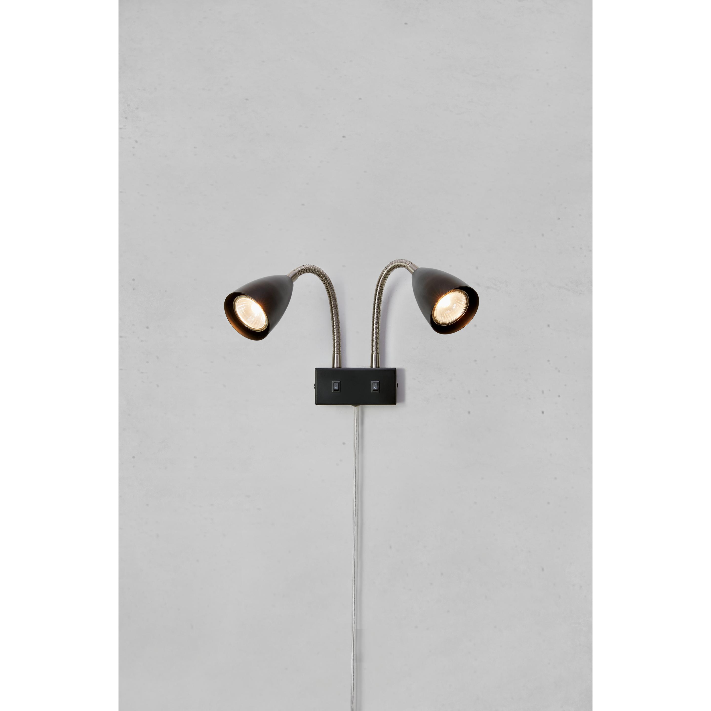 Markslöjd, Applique + Plafoniera, CIRO Wall 2L Black/Steel