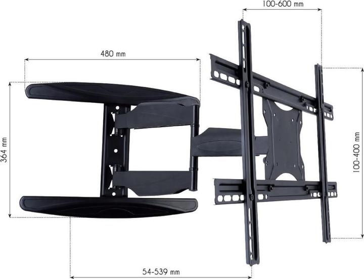 Produktbild Techly Ultra Slim Full Motion (Wand, 65", 35 kg)