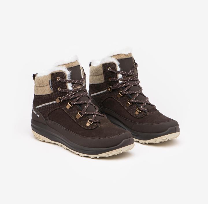 Produktbild Quechua Winterschuhe Damen Leder warm wasserdicht halbhoch Winterwandern - SH900 (41)