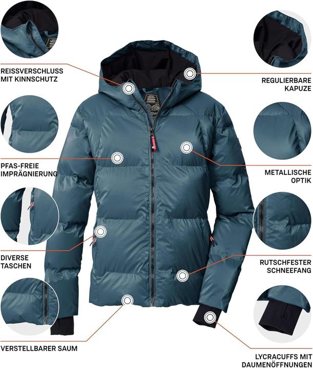 Immagine prodotto Killtec Giacca con Cappuccio Trapuntata per Ragazze (128)