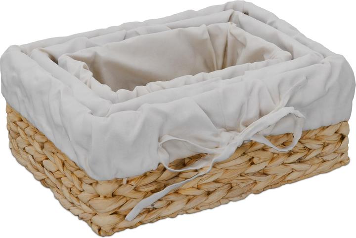 Produktbild Relaxdays 3tlg. Brotkorb-Set