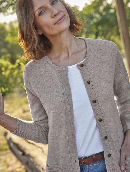 Produktbild Woolovers Strickjacke Rundhalsausschnitt Schafwolle (L)