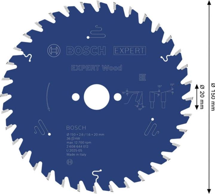 Immagine prodotto Bosch Professional Zubehör Lama di sega circolare Expert for Wood