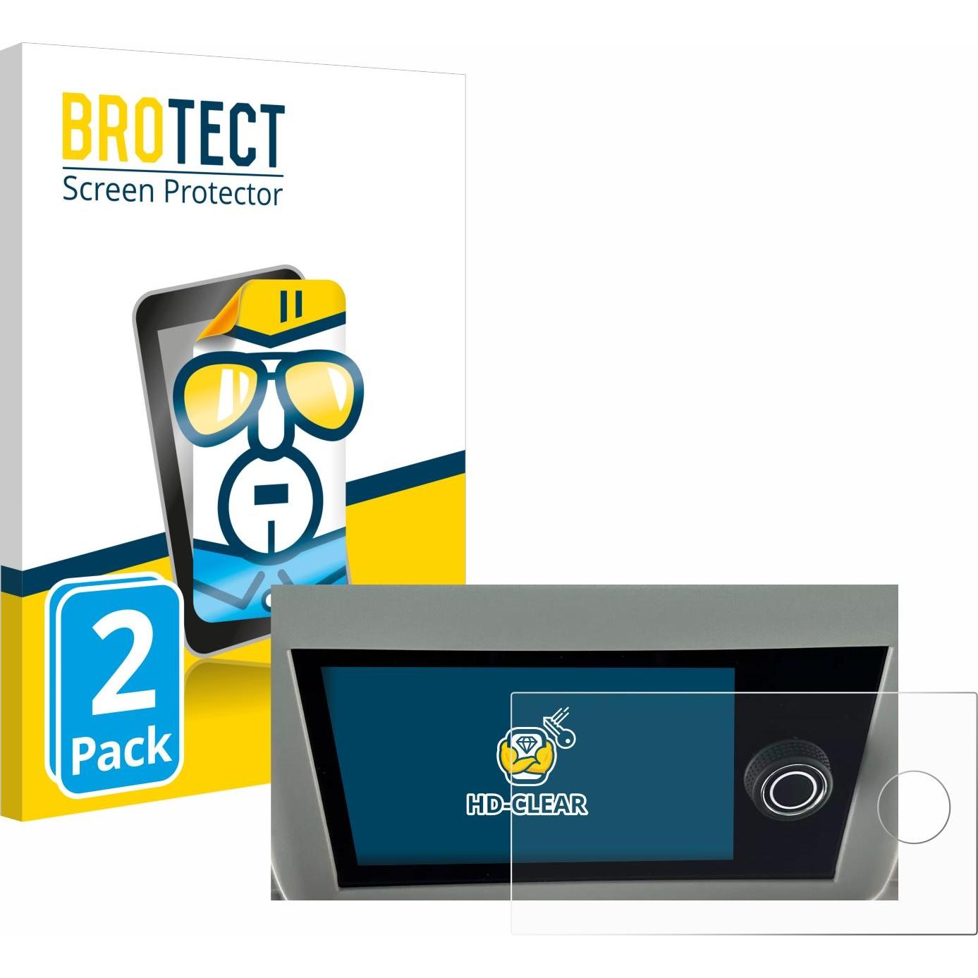 BROTECT, Fahrzeug Navigation Zubehör, Schutzfolie Displayschutz Klar