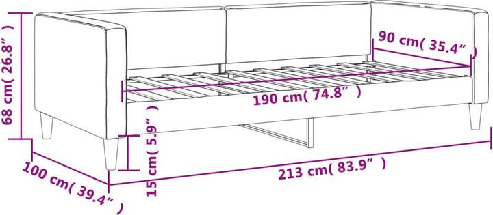 Produktbild vidaXL Tagesbett (Recamiere)