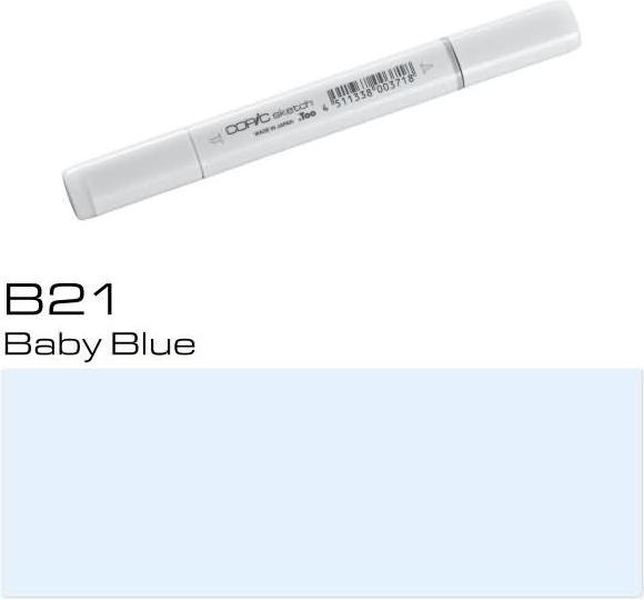 Image du produit Copic Sketch type B - 21 (B21 - Bleu bébé, 1 x)