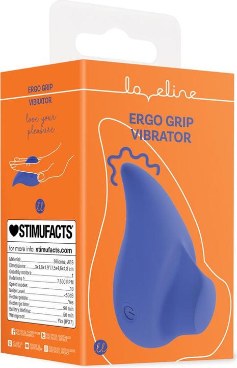 Produktbild Loveline Ergo Grip - Lay On Massager - Blue