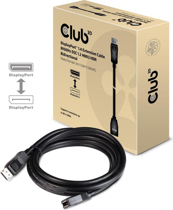 Actual product image Club 3D DisplayPort — DisplayPort (3 m)